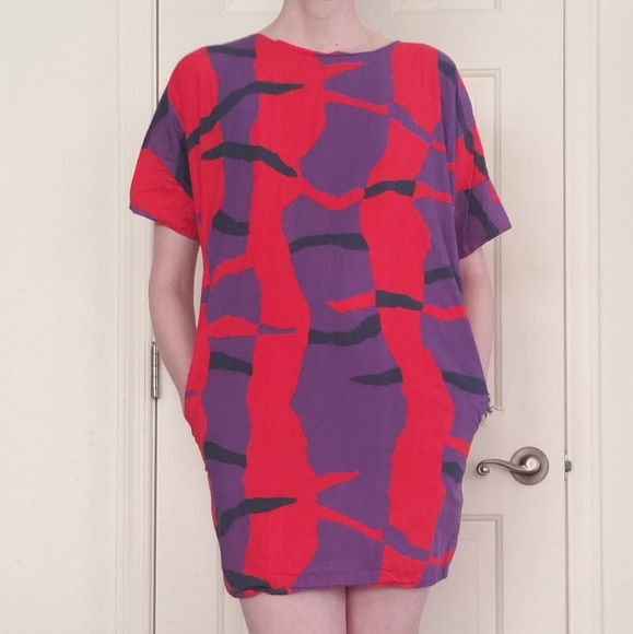 VTG 70s/80s Shift Dress - Picture 4 of 5